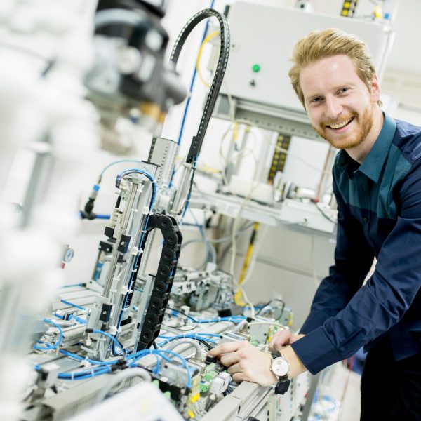 Engineer in the factory